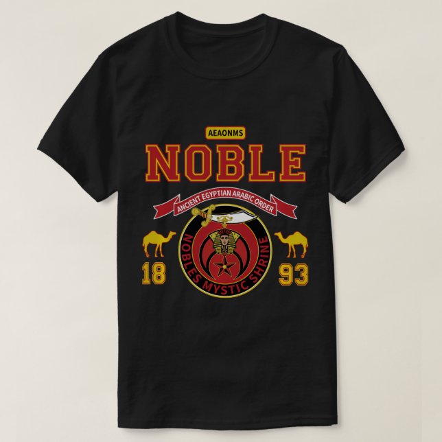 T-shirt Shriner Noble AEAONMS 1893 Mason PH Shriner Parent (Design devant)