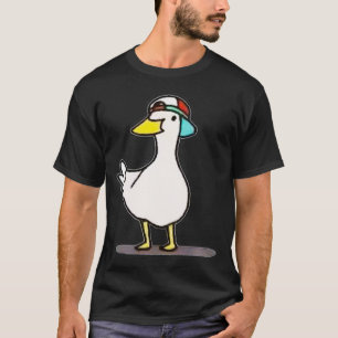 T-shirt Shuba Duck Dancing Duck Mème Avec Un Casquette