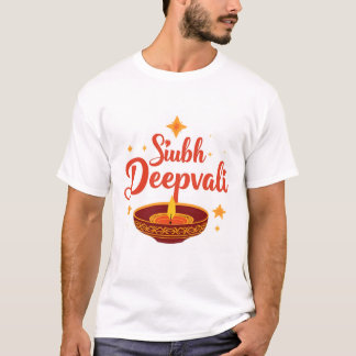 T-shirt ✨ Shubh Deepavali | Rangoli traditionnel de Diwali