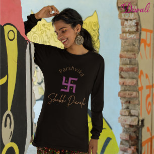T-shirt Shubh Diwali personnalisable conception ethnique i