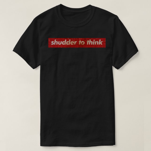 T-shirt Shudder pour penser SIMPLE ROUGE (Design devant)