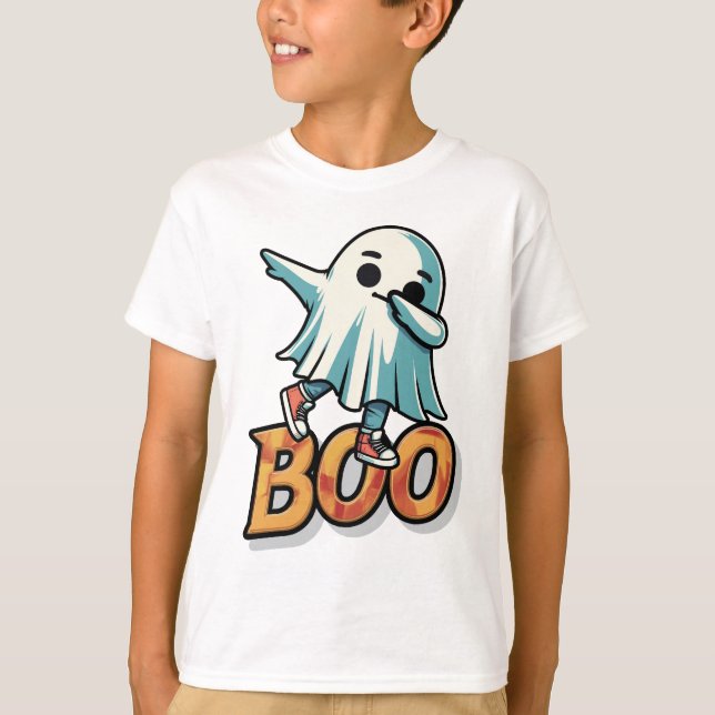 T-shirt Shy Boo Ghost : Trop cinglé pour Boo (Devant)
