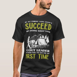 T-shirt Si Au Début Vous N'Avez Pas Réussi - Drôle Chef Sc