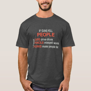 T-shirt Si Des Armes À Feu Tuent Des Gens Voitures Crayon