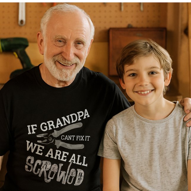 T-shirt Si grand-père ne peut pas le réparer, cadeau pour  (Créateur téléchargé)