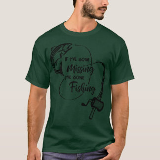 T-shirt Si j'ai disparu J'ai été à la pêche saumon
