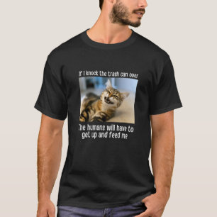 T-shirt Si Je Frappe La Poubelle Sur Le Mème De Chat Anima