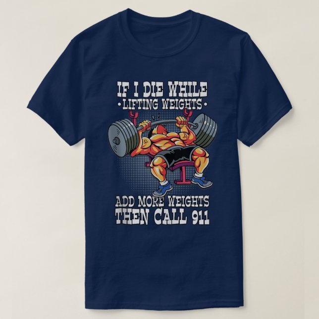 T-shirt Si Je Meurais En Levant Remontant Fitness Fitness  (Design devant)