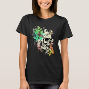 T-shirt Si je meurs, arrosez mes plantes Crâne de jardini