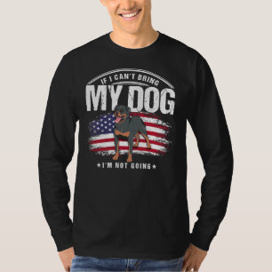 T-shirt Si je peux apporter mon chien Rottweiler