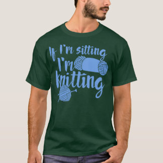T-shirt Si Je Suis Assis tricot 1