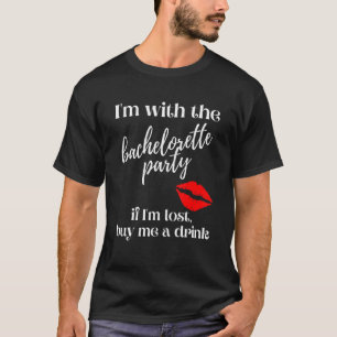 T-shirt Si je suis perdu, achète-moi un verre lèvres de fi