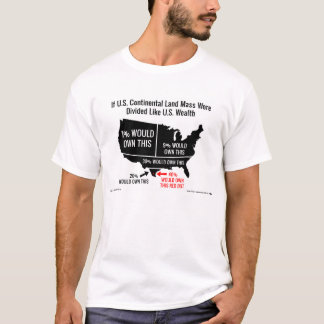 T-shirt Si la masse continentale de terre des États-Unis