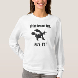 T-shirt Si Le Broom S'Ajuste, Volez-Le ! Sorcière