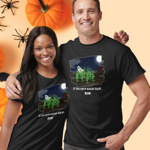 T-shirt Si le maïs fait signe en retour Drôle de fantôme d