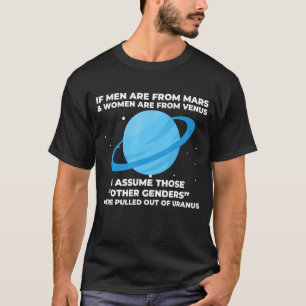 T-shirt Si Les Hommes Viennent De Mars Et Les Femmes De Vé