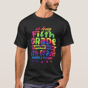 T-shirt Si Long 5E Année Ici Je Viens Cravate Du Milieu