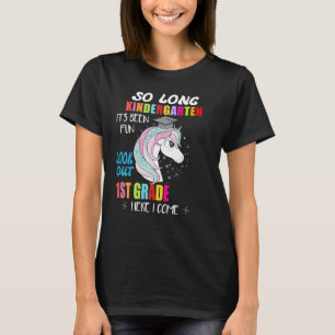T-shirt Si Long Kindergarten 1ère année ici je viens Gradu