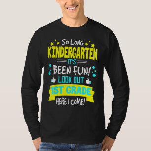 T-shirt Si Long Kindergarten 1ère année ici je viens Gradu