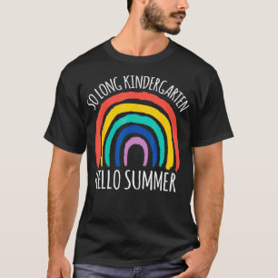T-SHIRT SI LONG KINDERGARTEN HELLO ÉTUDIANT ÉTÉ