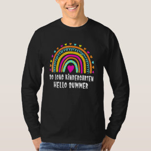 T-SHIRT SI LONG KINDERGARTEN HELLO ÉTUDIANT ÉTÉ