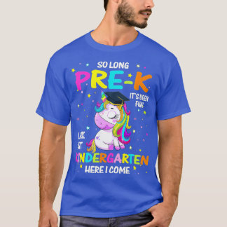 T-shirt Si Longtemps Pré-K jardin d'enfants ici je viens U