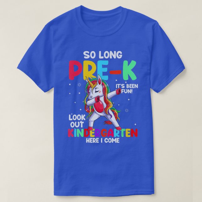 T-shirt Si Longtemps Pré-K jardin d'enfants ici je viens U (Design devant)