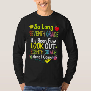 T-shirt Si Longue Septième Année Huitième Année Ici Je Vie