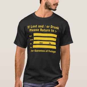 T-shirt Si perdu et/ou svp bu retour à