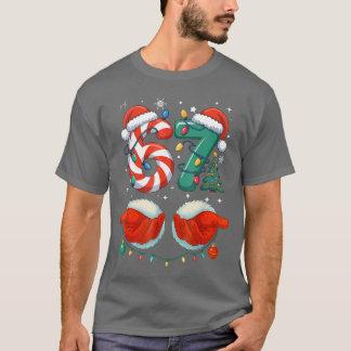T-shirt Si Seven 6 7 67 Noël Famille drôle