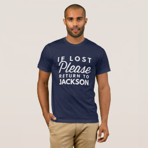 T-shirt Si svp perdu retour vers Jackson