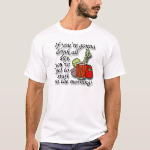 T-shirt Si vous allez boire toute la journée le noir
