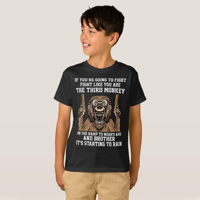 T-shirt Si vous êtes combat allant comme vous êtes le 3ème (Devant entier)