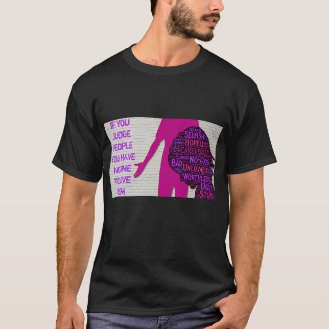 T-shirt Si vous jugez les gens, citons avec inspiration T- (Devant)