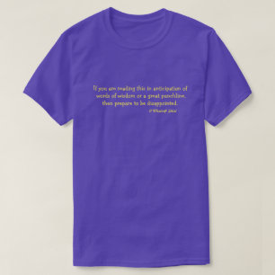 T-shirt Si Vous Lisez Ceci - Une Chemise MisterP