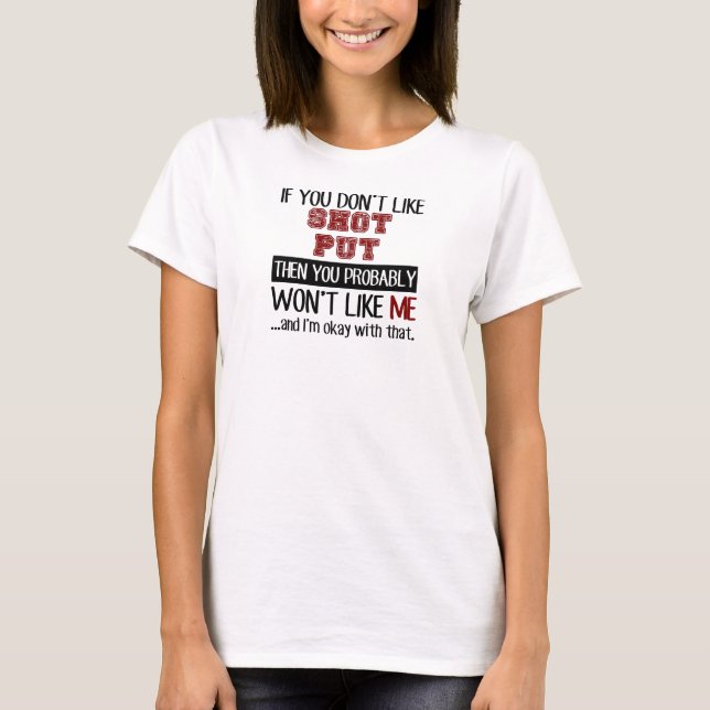 T-shirt Si vous n'aimez pas le cool mis par tir (Devant)