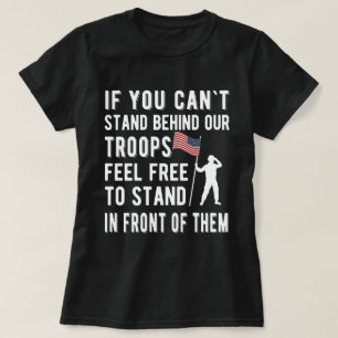 T-shirt si vous ne pouvez pas soutenir nos troupes Vétérin