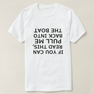 T-shirt Si vous pouvez lire ceci à l'envers