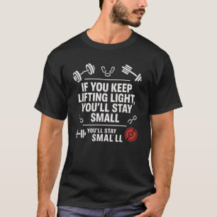 T-shirt Si vous tenez une citation de motivation de gym av