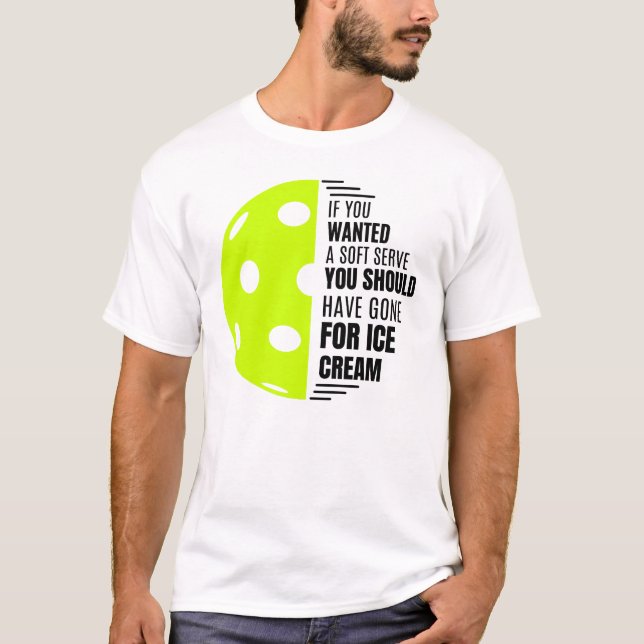T-shirt Si Vous Voulez Un Serve Douce Allez Obtenir Crème  (Devant)