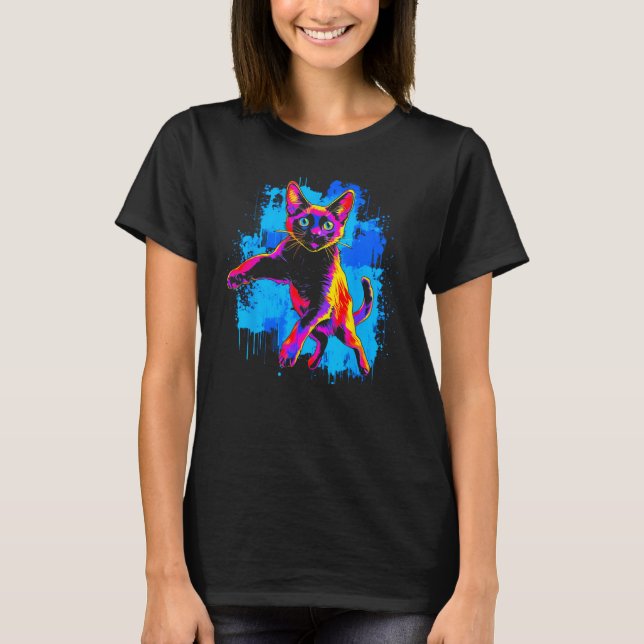 T-shirt Siamese Cat (Devant)