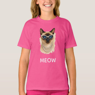 T-shirt Siamese Cat Party