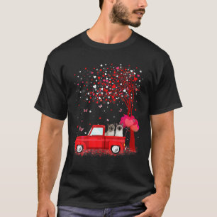 T-shirt Siamese Valentine's Day Cadeaux Chats Camion Rouge