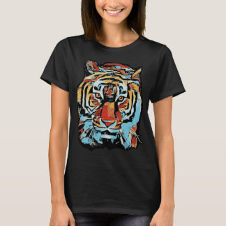 T-shirt Siberian tiger pop art style of the chinese zodiac