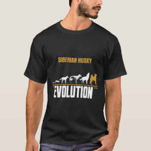 T-shirt Sibérie Husky Chig Reproduire l'évolution