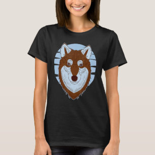 T-shirt Sibérie Husky Imprint Motif Chien Visage Animaux d