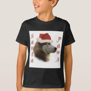 T-shirt Sibérien Husky Père Noël Paws