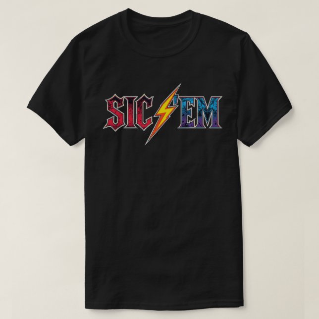 T-shirt Sic'Em Go Dawgs Highschool Football Pride et Fanw (Design devant)