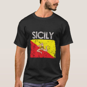 T-shirt Sicile - Fierté du drapeau sicilien