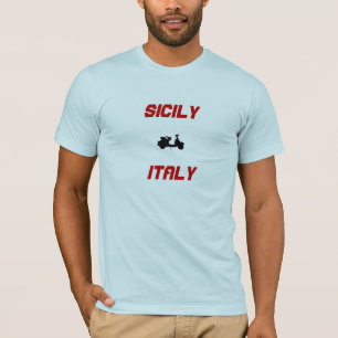T-shirt Sicile, Italie Scooter